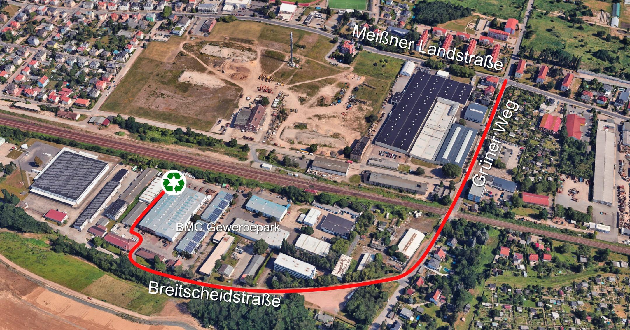 Satellitenbild – Nahansicht